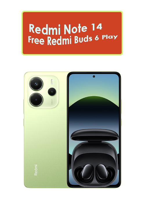 Xiaomi Redmi Note 14 4G (Lime Green 256GB + 8GB)